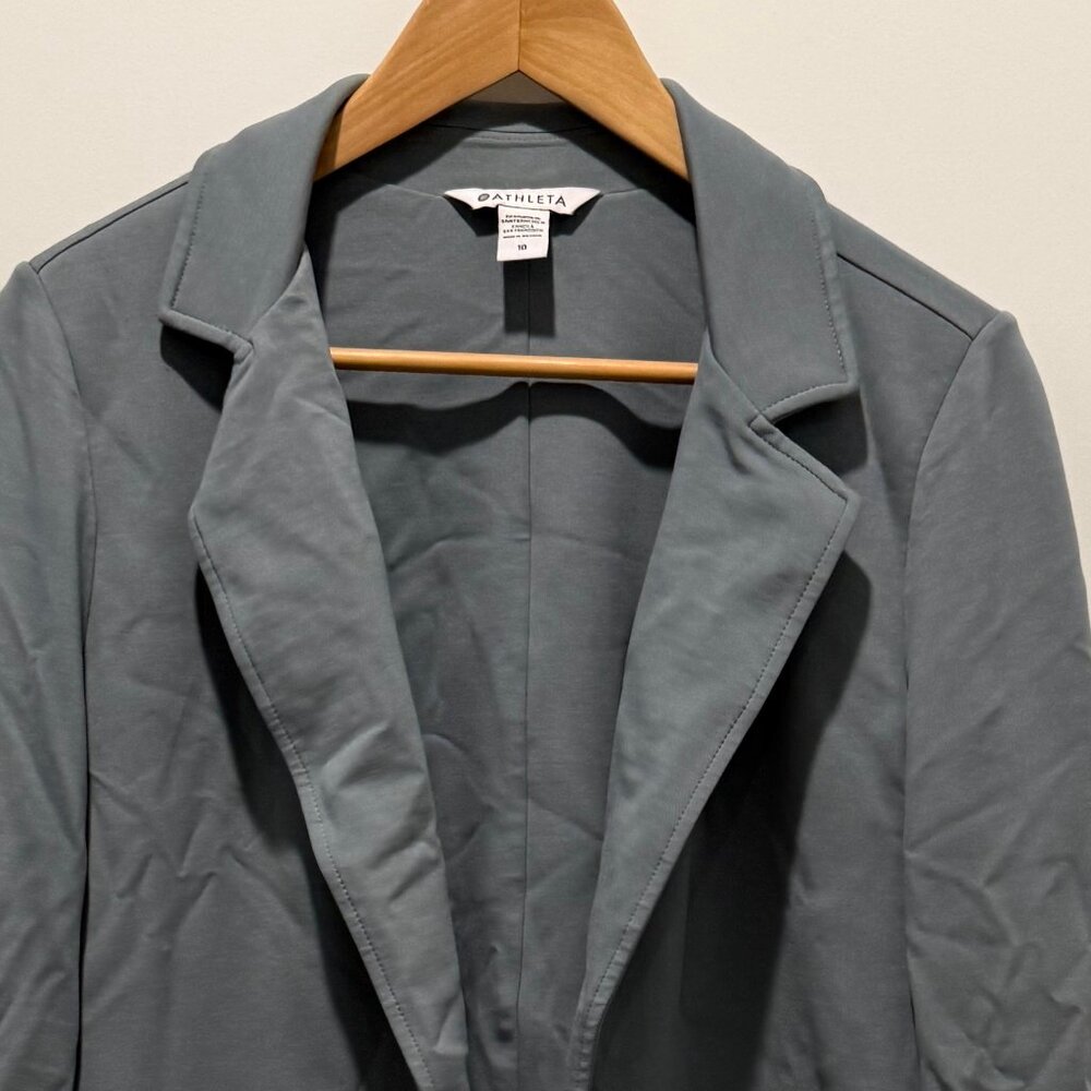 Athleta jersey knit blazer - Size 10, light blue